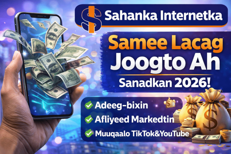 Sida Lacag Looga Sameeyo Internetka 2026 | Sahanka Internetka
